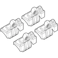 Nordrive Dachträgerfuß N21024 Fahrzeugdach für VW POLO (9N)