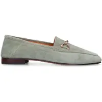 Manfield Grüne Veloursleder-Loafer | Größe 42