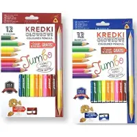 Penword Dreieckige Bleistifte + Spitzer, 12 Farben