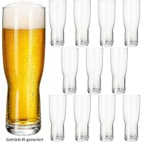 MamboCat 12x Birra Biergläser 0,5 L Pilsglas Klarglas schlank Trinkglas Beer Cocktails