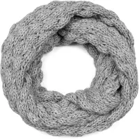 StyleBREAKER Strickschal "Strick Loop mit Bubblemuster" 1 Stk.