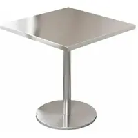 Muxing Gastronomie-Edelstahltisch für Bar und Restaurant – Stabile Ausführung – Quadratischer Tisch 80×80×75cmBXG-HF80