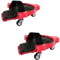 Relaxdays Knieschoner auf Rollen Kunststoff Rot Belastbar 50 kg 29,5 cm x 22 cm x 9 cm 1,4 kg