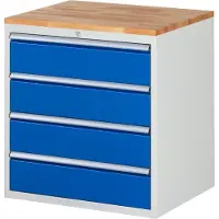 RAU Schubladenschrank Buche-Top und 4 x Schubl.-XL 4x180mm