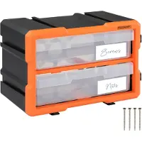 Monzana Kleinteilemagazin Sortimentskasten erweiterbar 4 Fächer Sortierbox für Kleinteile Aufbewahrungsbox Werkstatt