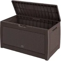 Casaria Trolley Gartenbox 310L Rattan-Optik