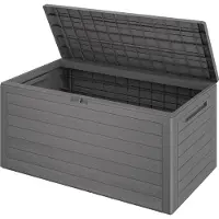 Casaria Gartenbox 280L Holz-Optik