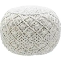 Zandiara Pouf Julie in Natur ca. 50x35x50cm