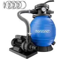 Monzana Sandfilteranlage 10.200L/h bis 35.000L Pool Hubhöhe max. 8,5m