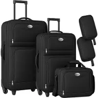 Monzana Koffer Set 5-tlg Schwarz