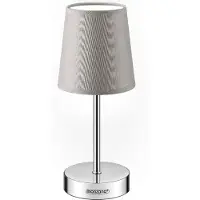 Monzana Nachttischlampe 32cm Stoffschirm E14 Grau Taupe Anthrazit Weiß Wohnzimmer Schlafzimmer Lampe Leuchte Tischlampe Nachttischleuchte Tischleuchte