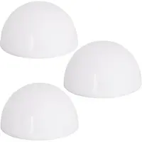 Monzana Solarlampe für Außen 3er Set LED Wetterfest IP44 Dämmerungssensor Solar Kugel Hängend Weiß Garten Wand Leuchte Außenleuchte Balkon Deko