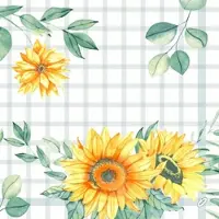 Duni Classic-Serviette 40 x 40 cm Sunflower Day, 300 Stk/Krt (6 x 50 Stk)