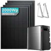 SolarMars EcoFlow STREAM Ultra X Balkonkraftwerk mit Speicher - 2000Wp ‚Äì 4 Module üî• / Balkon / Ohne Erweiterungsakku
