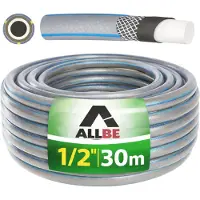 ALLBE Gartenschlauch 4 lagig 1/2" Zoll 30m Schlauch Wasserschlauch