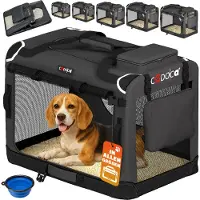 Cadoca Hundetransportbox Größe L faltbar 70x52x50 cm