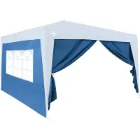 Deuba 2x Seitenteilen für Pavillon 3x6m Blau
