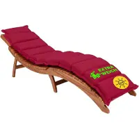 Detex Liegekissen - Mit Kopfkissen - 183x56x7cm - Rot
