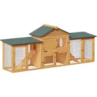 Cadoca Hasenstall Kaninchenstall 2 Etagen 204x45x84cm