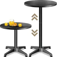 Casaria 2in1 Stehtisch höhenverstellbar 70-115cm