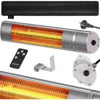 Monzana Elektrokamin mit Heizung und Kamineffekt - 2000W - Weiß