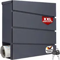 Monzana Design-Briefkasten in Anthrazit