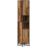vidaXL Badezimmermöbel-Set Altholz 35 x 37,5 x 188,5 cm Holzwerkstoff
