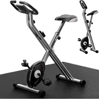 Sportana Heimtrainer Fahrrad EAGLE 2 – 2in1 Ausdauer Ergometer – Klappbar – LCD Display – Höhenverstellbar – inkl. Fitnessbänder – Hometrainer, Fitnessbike, Workout Bike, Trimmrad, Indoor Bike