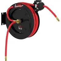 vidaXL Sunvello Wandmontierte Gartenschlauchrolle, automatisches Zurückziehen, 20 bar Wasserdruck, 15+1 m Wasserschlauch, Metall
