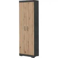 Die Möbelfundgrube Garderobenschrank anthrazit Artisan Eiche 195 cm - BRISTOL