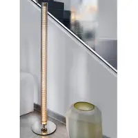 Sompex Design LED Stab Stehlampe Sunny Glas grau Chrom dimmbar
