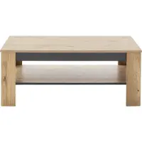 Freiraum Couchtisch >GRENO< in Wildeiche Nachbildung - 115x46x65 (BxHxT)