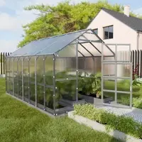 KLASIKA GREENHOUSES House KLASIKA Gewächshaus 9.64m2, 2.35m x 4.12m mit 6 mm Polycarbonatabdeckung