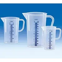 Vitlab Messbecher, PP, erhabene blaue Skala, 5000 ml