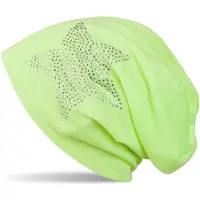 StyleBREAKER Beanie "Leichte Beanie mit Strass Stern" 1 Stk.