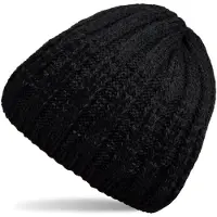 StyleBREAKER Strickmütze "Strickmütze Farbverlauf mit Thermo-Fleece" 1 Stk.