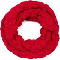 StyleBREAKER Strickschal "Strick Loop mit Bubblemuster" 1 Stk.