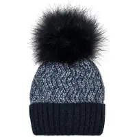 StyleBREAKER Bommelmütze "Bunte Strick Bommelmütze mit Thermo-Fleece" 1 Stk.