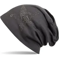 StyleBREAKER Beanie "Warme Beanie Mütze mit Strass Stern" 1 Stk.