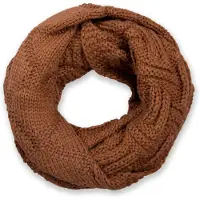 StyleBREAKER Strickschal "Strick Loop mit Gitter und Rippenmuster" 1 Stk.