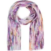 StyleBREAKER Schal "Leichter Schal mit Streifen Farbverlauf Metallic" 1 Stk.