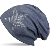StyleBREAKER Beanie "Warme Beanie Mütze mit Strass Stern" 1 Stk.