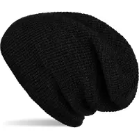 StyleBREAKER Strickmütze "Strick Beanie Mütze mit Karo Strickmuster" 1 Stk.