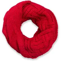 StyleBREAKER Strickschal "Strick Loop mit Gitter und Rippenmuster" 1 Stk.