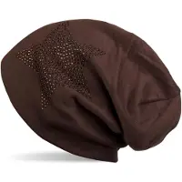 StyleBREAKER Beanie "Warme Beanie Mütze mit Strass Stern" 1 Stk.