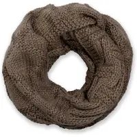 StyleBREAKER Strickschal "Strick Loop mit Gitter und Rippenmuster" 1 Stk.