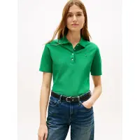 Tommy Hilfiger Poloshirt "1985 REG PIQUE POLO" mit Logo-Stickerei, Seitenschlitze, Regular Fit