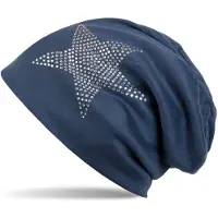 StyleBREAKER Beanie "Warme Beanie Mütze mit Strass Stern" 1 Stk.