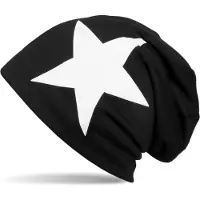 StyleBREAKER Beanie "Beanie mit Stern Print" 1 Stk.