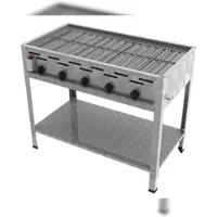 ChattenGlut Professional Gastrobräter 5-flammig Standgerät 18,0kW und Rost